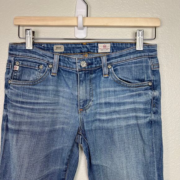 AG Adriano Goldschmeid Womens Stilt Cigarette Jeans Denim Size 27 Slim Straight - Picture 2 of 11